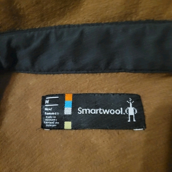 Smartwool  Anchor Line Wool Blend Snap Shacket Men's Size medium color Rust - Picture 3 of 11